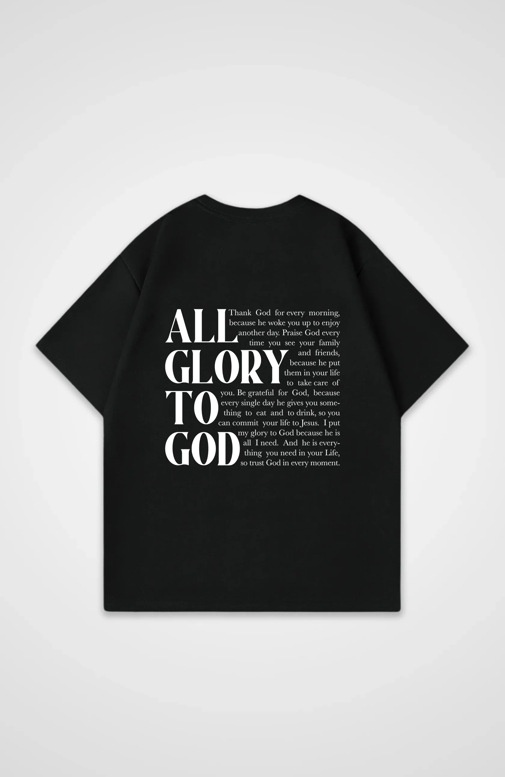 All Glory to God Oversized Shirt - Image 3